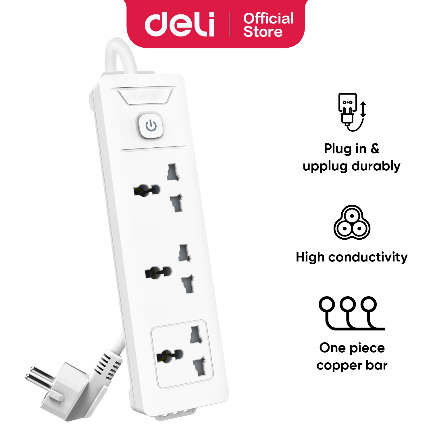 Deli-ET401 Power Strip