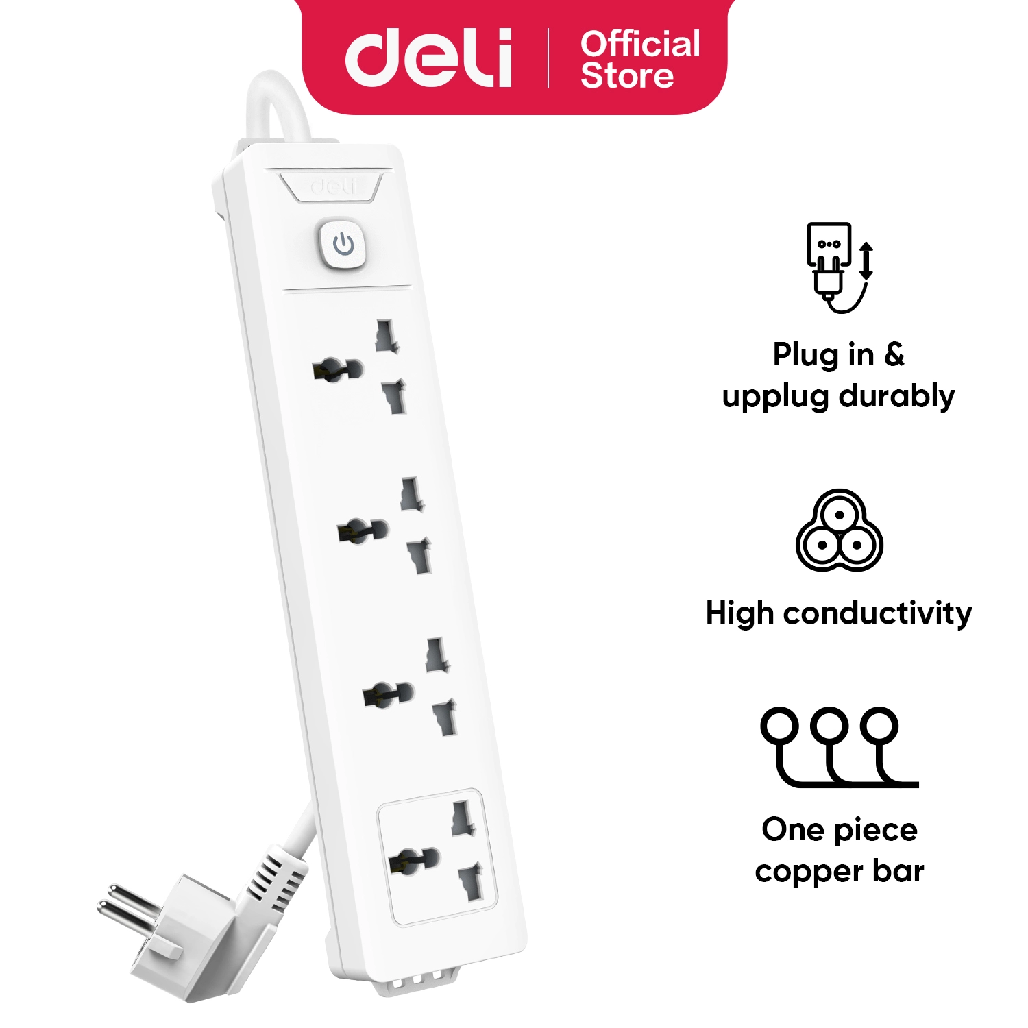 Deli-ET403 Power Strip