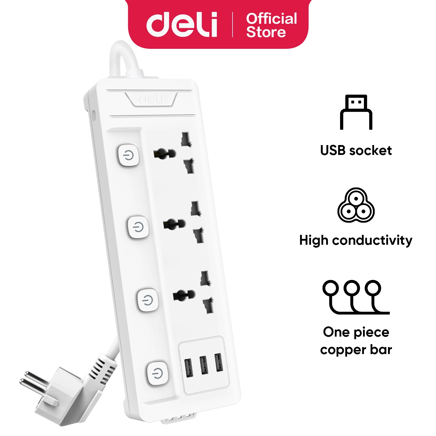 deli et410 power strip