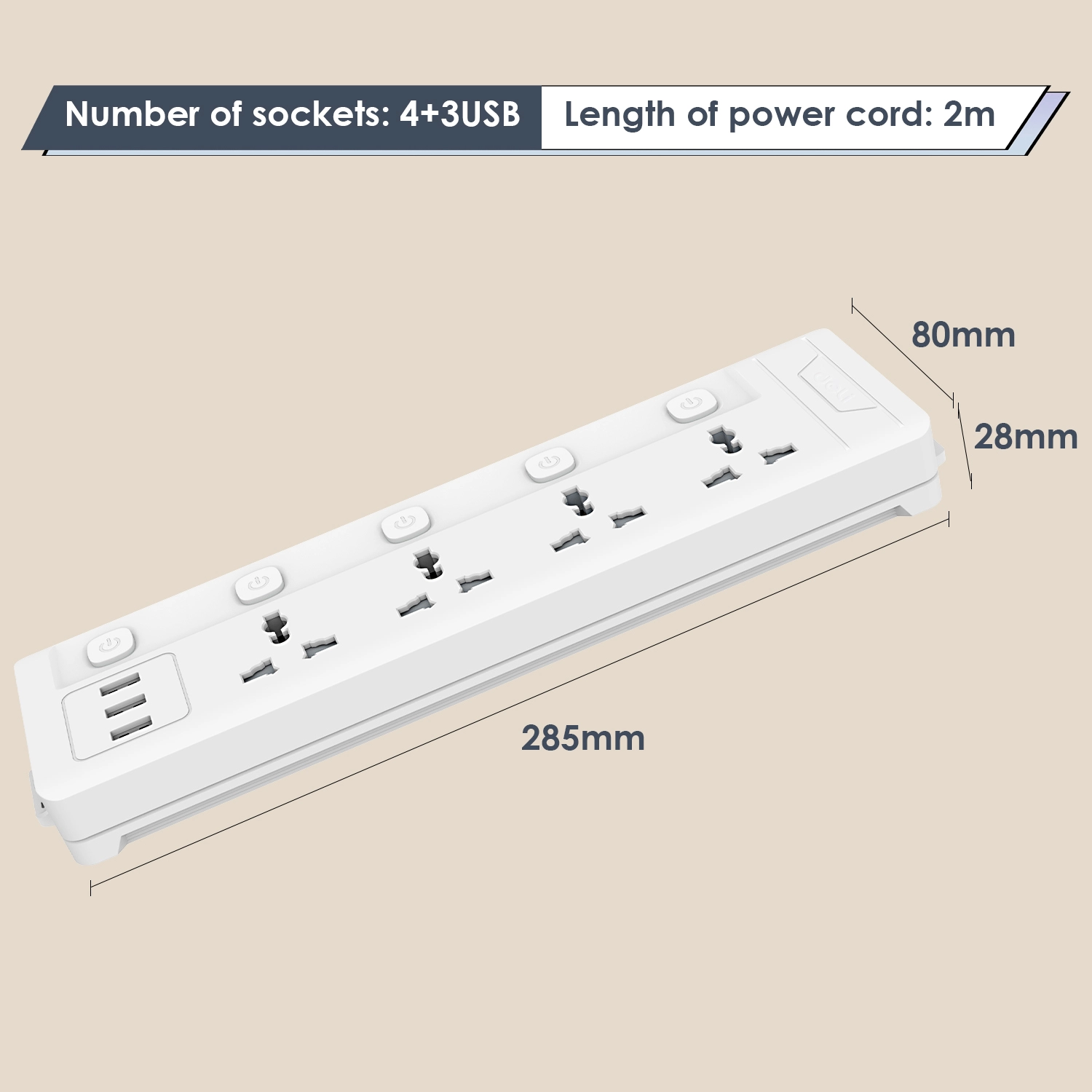 deli et411 power strip 11