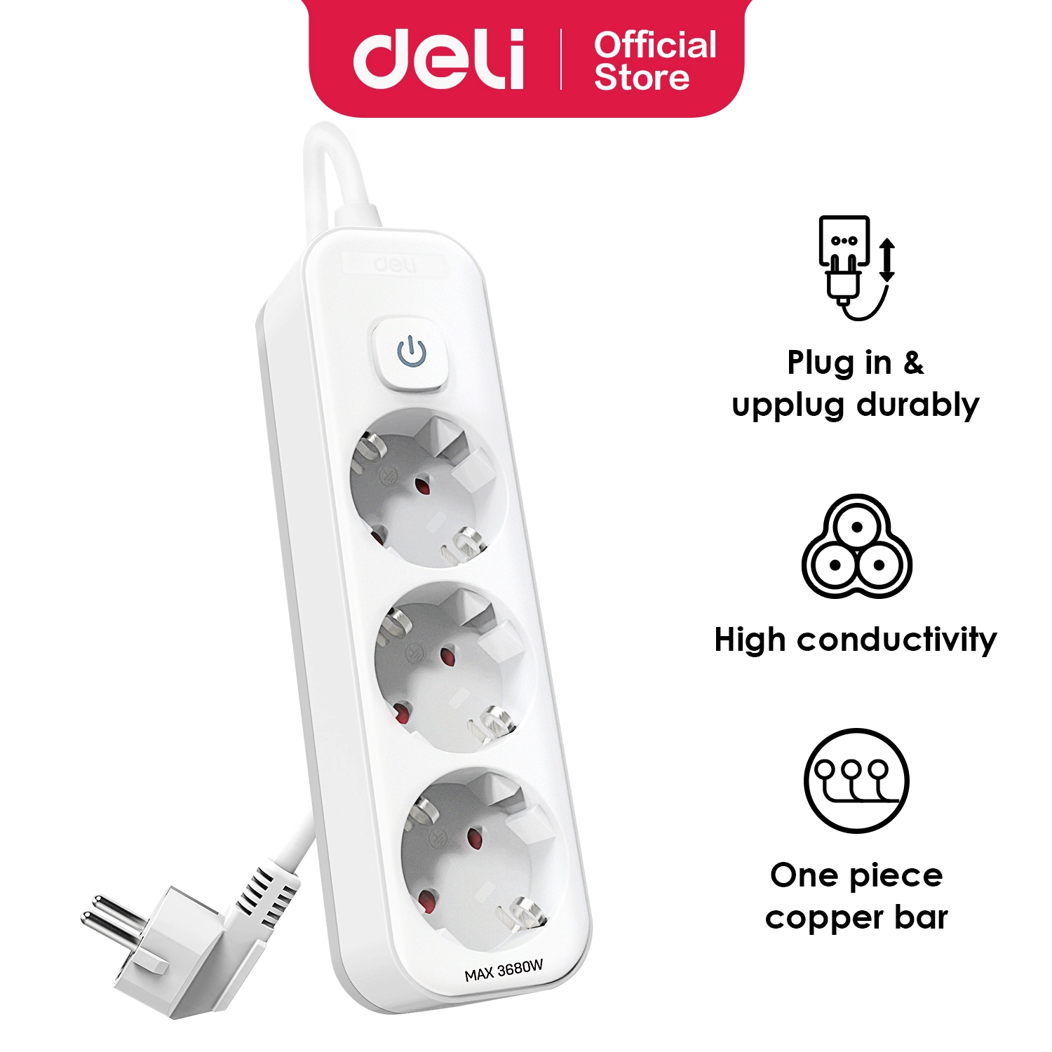 Deli-ET431 Power Strip