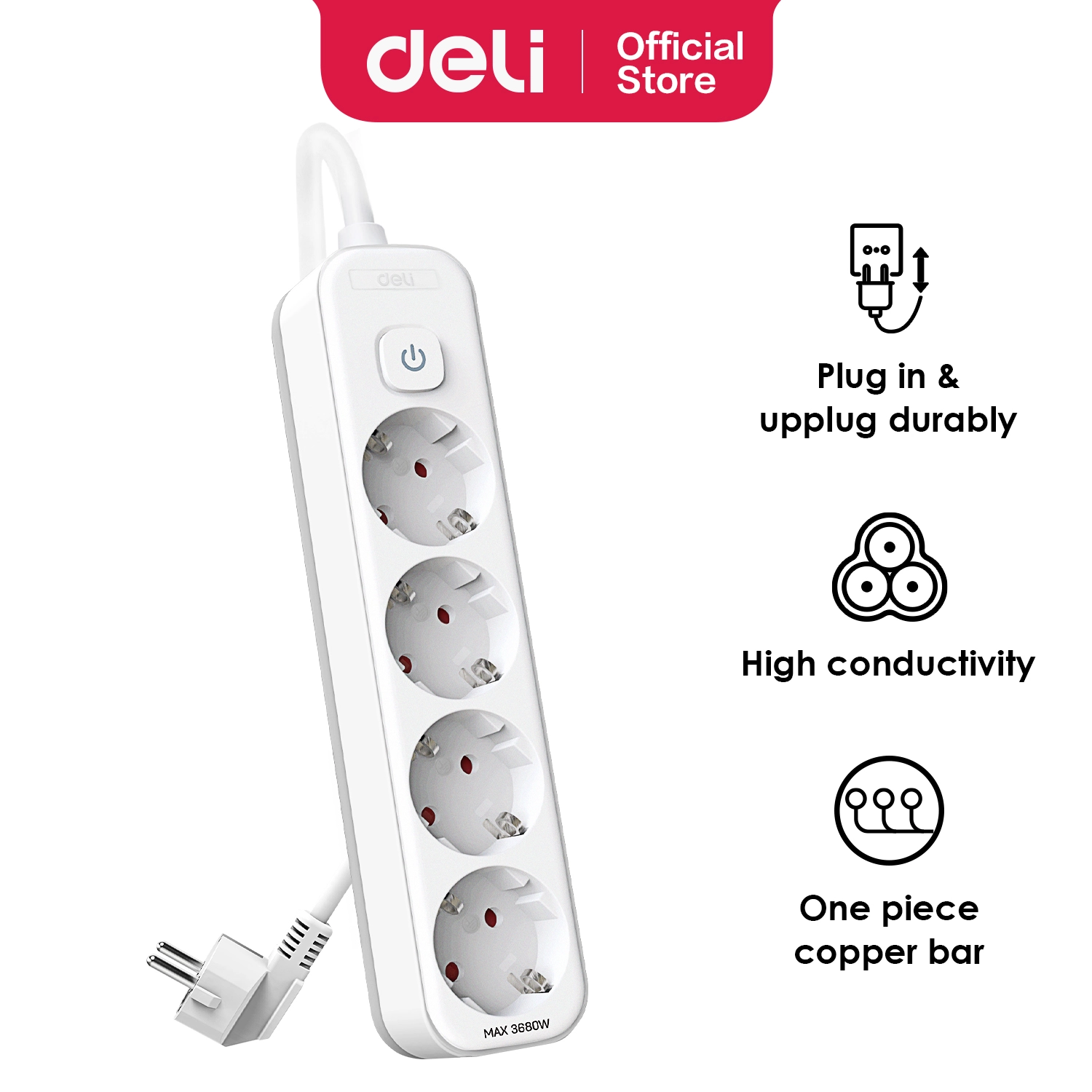 Deli-ET435 Power Strip