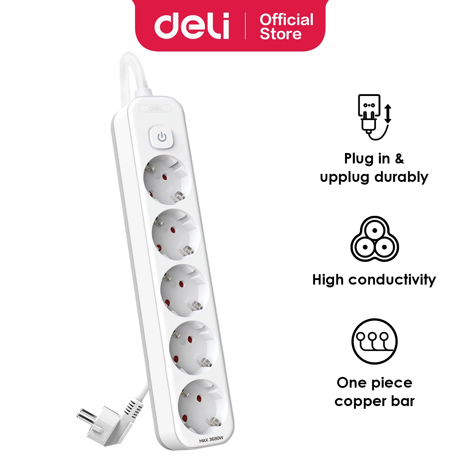 deli et437 power strip