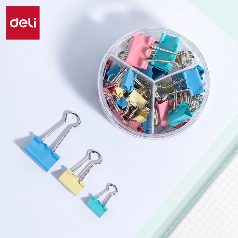 Deli-E8520 Binder Clips Set