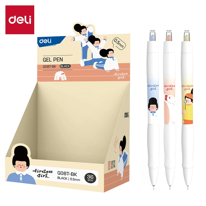 Deli-EG08T-BK Gel Pen