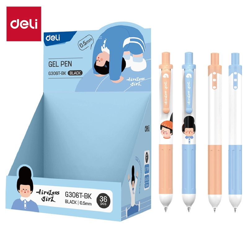 Deli-EG306T-BK Gel Pen