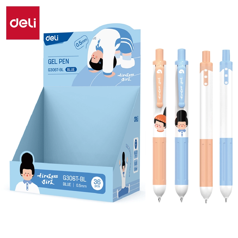 Deli-EG306T-BL Gel Pen