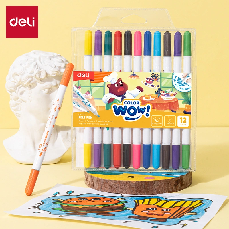 Deli-EC166-12 Felt Pen